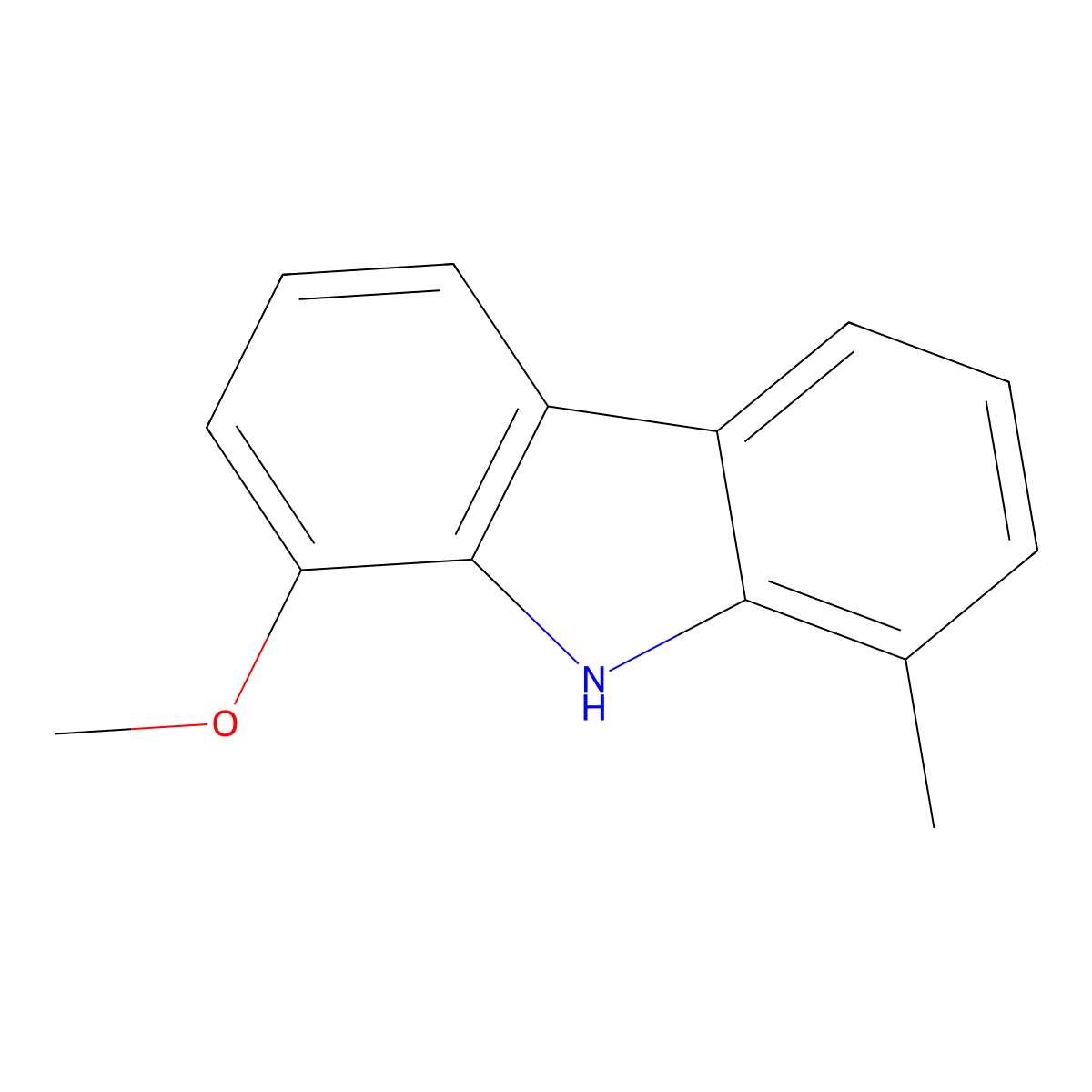 1-Methoxy-8-methyl-9H-carbazole molecular structure, CAS 73910-81-3