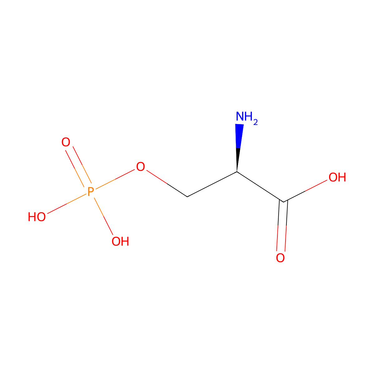 O-phospho-D-serine molecular structure, CAS 73913-63-0