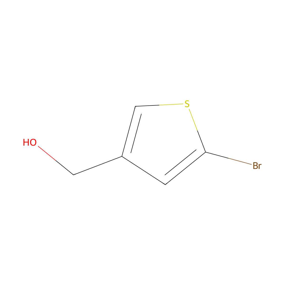 (5-Bromothiophen-3-yl)methanol molecular structure, CAS 73919-88-7
