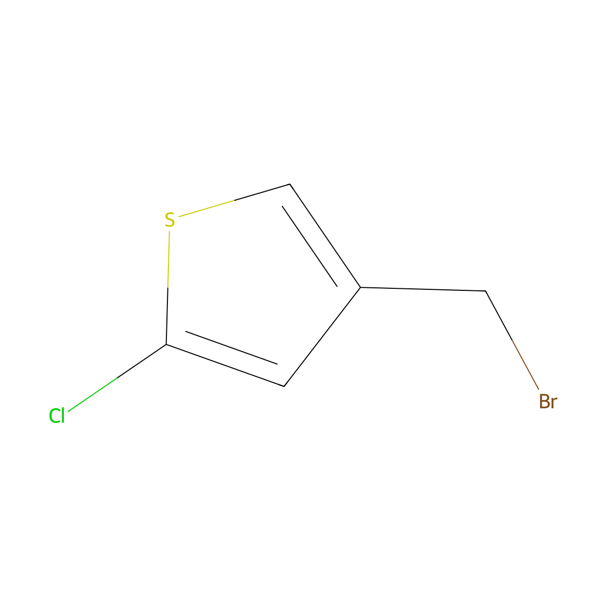 4-(Bromomethyl)-2-chlorothiophene molecular structure, CAS 73919-94-5