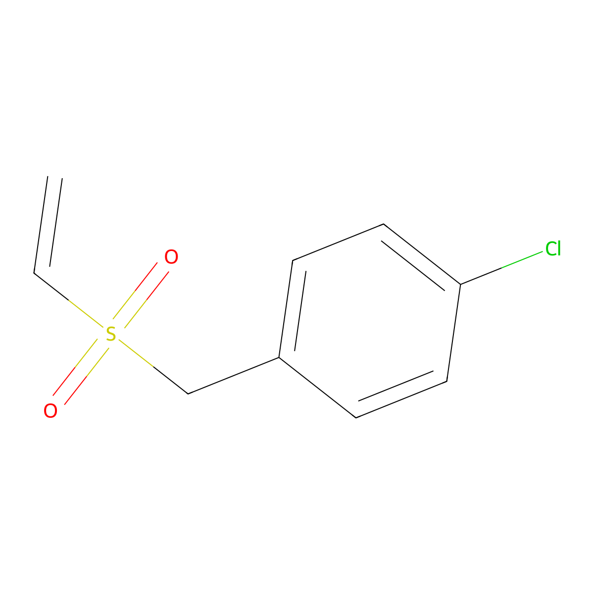 p-Chlorobenzyl vinyl sulfone molecular structure, CAS 73927-12-5