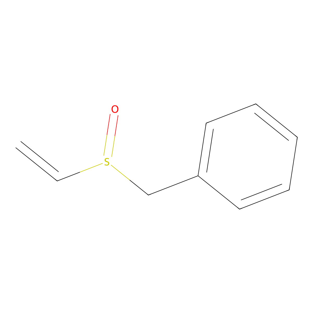 Sulfoxide, benzyl vinyl molecular structure, CAS 73927-19-2