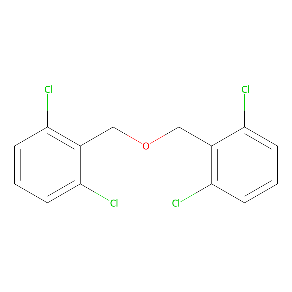 Ether, bis(2,6-dichlorobenzyl) molecular structure, CAS 73927-56-7