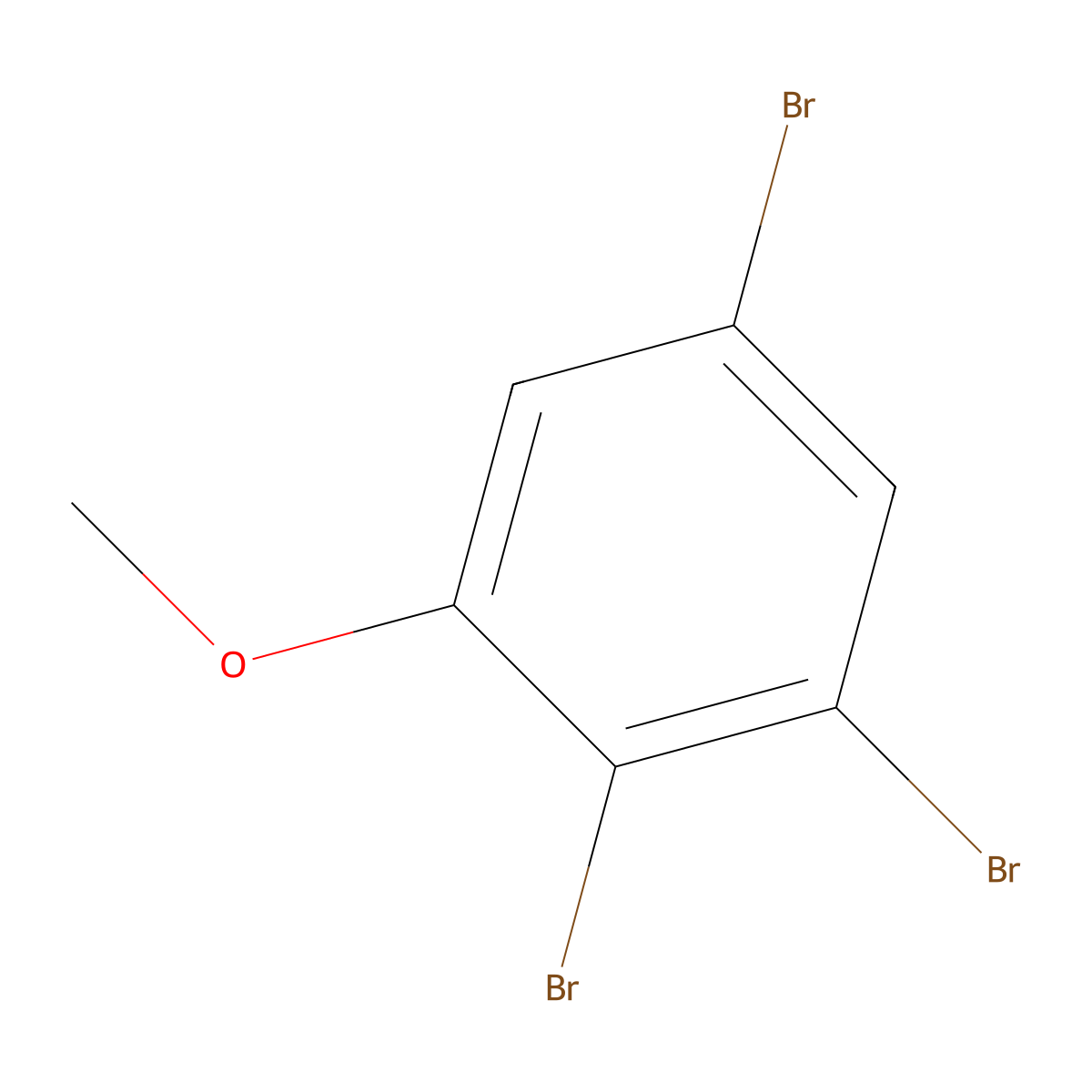 1,2,5-Tribromo-3-methoxybenzene molecular structure, CAS 73931-44-9