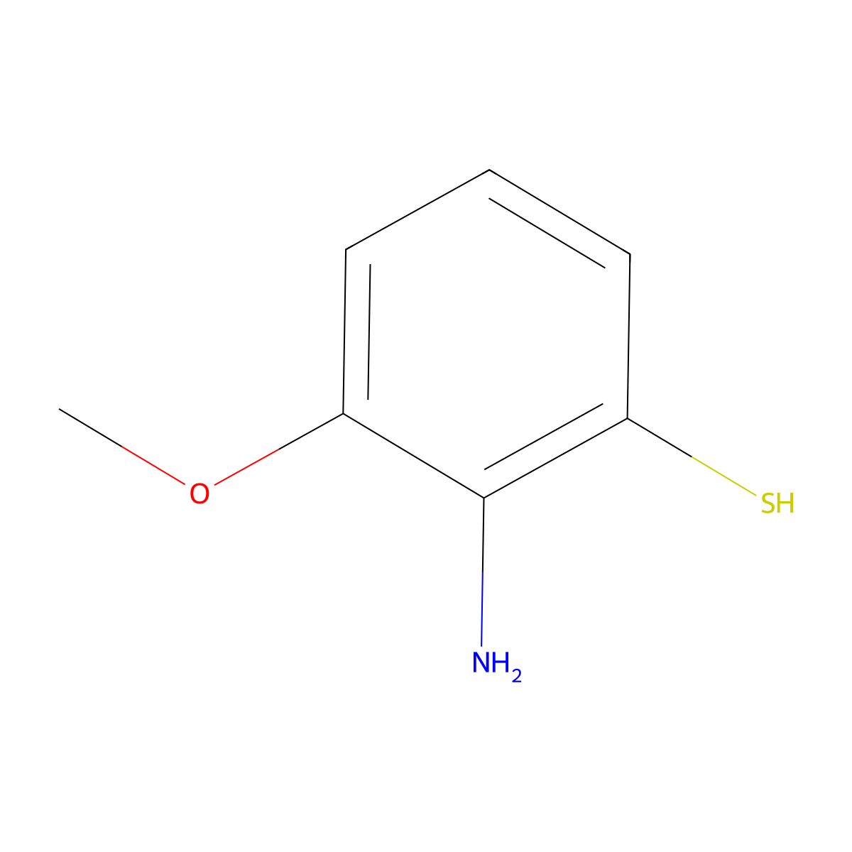 2-Amino-3-methoxybenzene-1-thiol molecular structure, CAS 73931-64-3