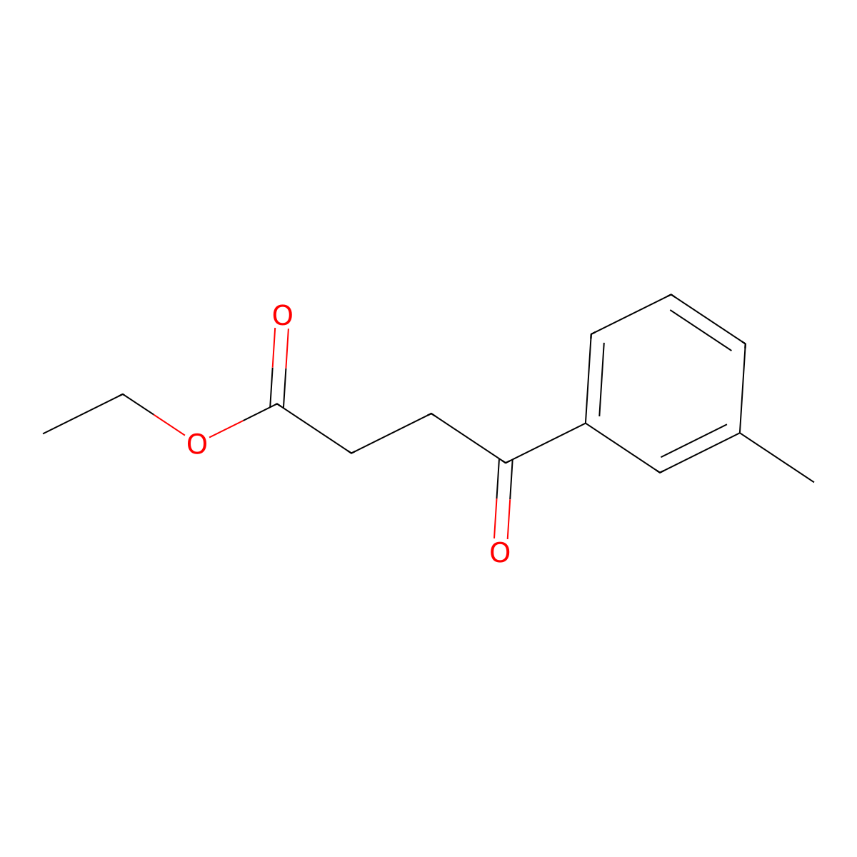 Ethyl 4-(3-methylphenyl)-4-oxobutyrate molecular structure, CAS 73931-65-4