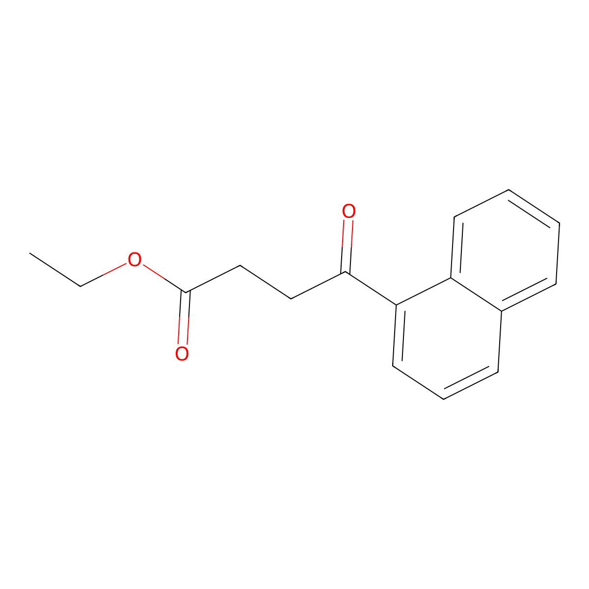 Ethyl 4-(1-naphthyl)-4-oxobutyrate molecular structure, CAS 73931-66-5