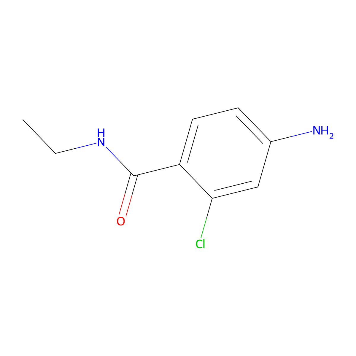 4-Amino-2-chloro-N-ethylbenzamide molecular structure, CAS 739315-22-1