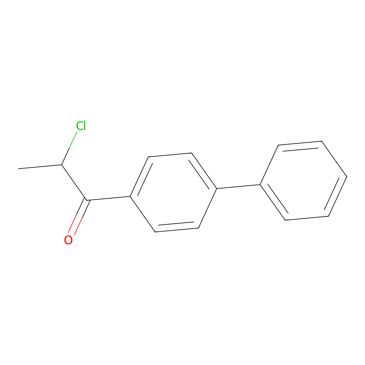 1-Propanone, 1-[1,1'-biphenyl]-4-yl-2-chloro- molecular structure, CAS 73932-60-2