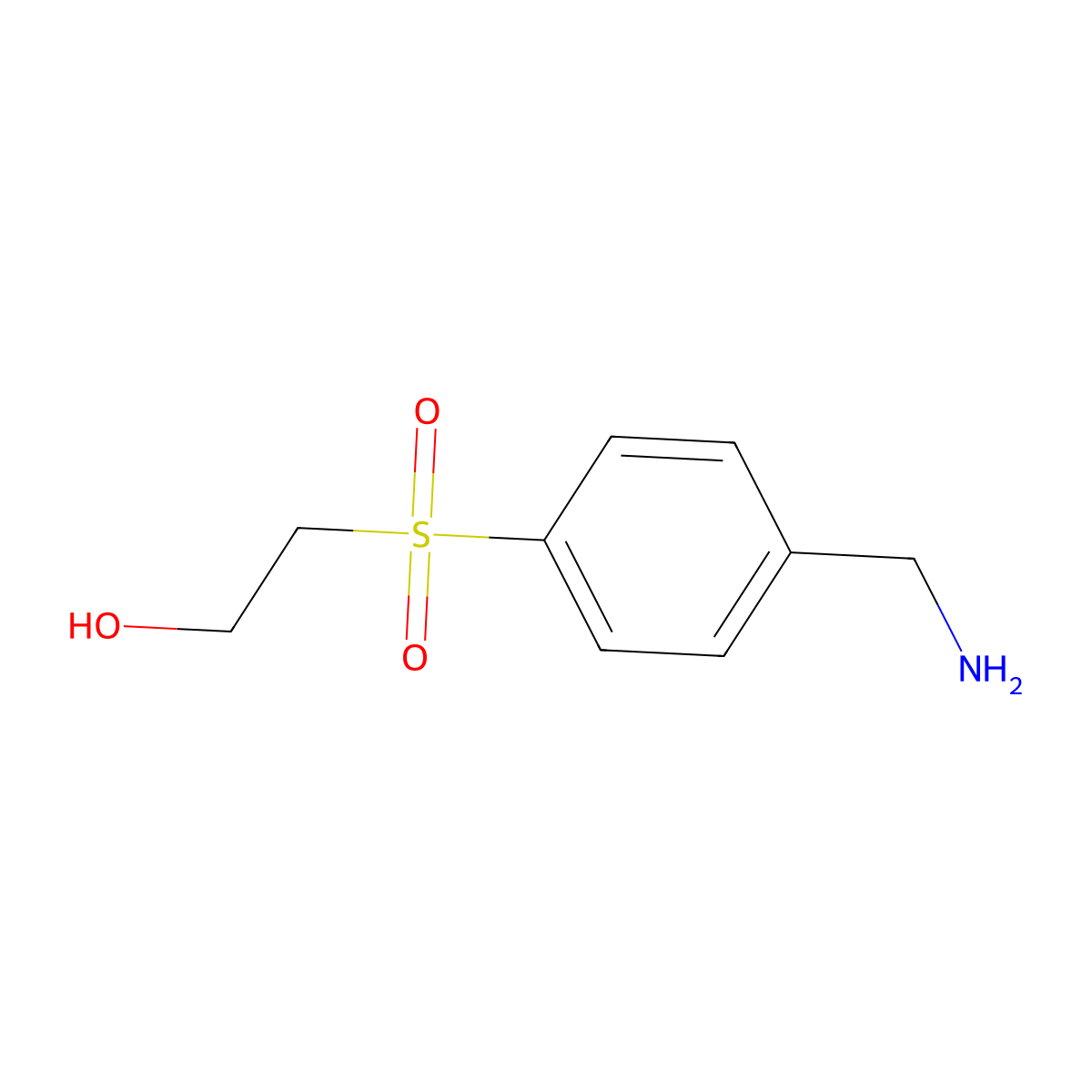2-[4-(Aminomethyl)benzenesulfonyl]ethan-1-ol molecular structure, CAS 739326-23-9