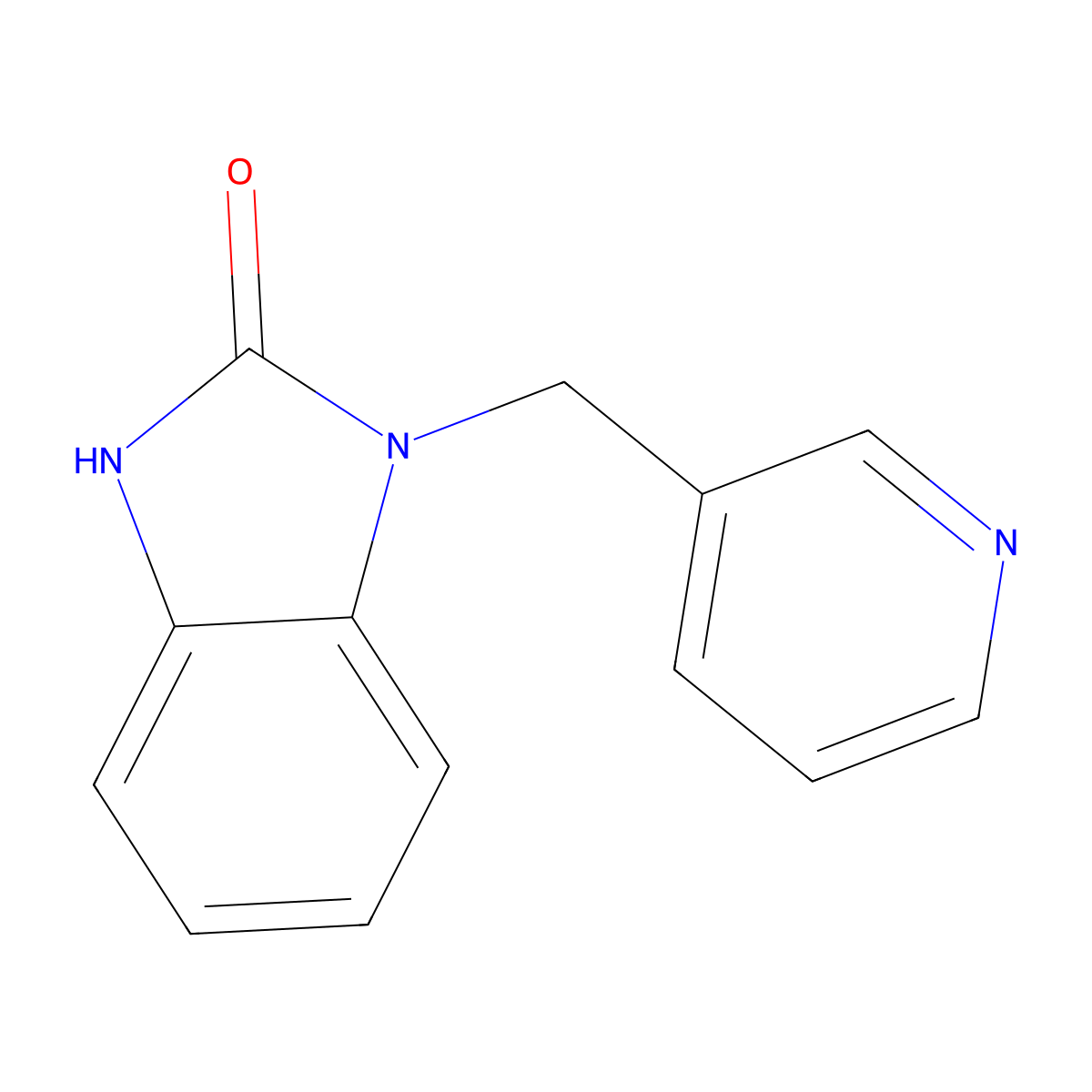 1-(Pyridin-3-ylmethyl)-1H-benzo[d]imidazol-2(3H)-one molecular structure, CAS 73933-54-7