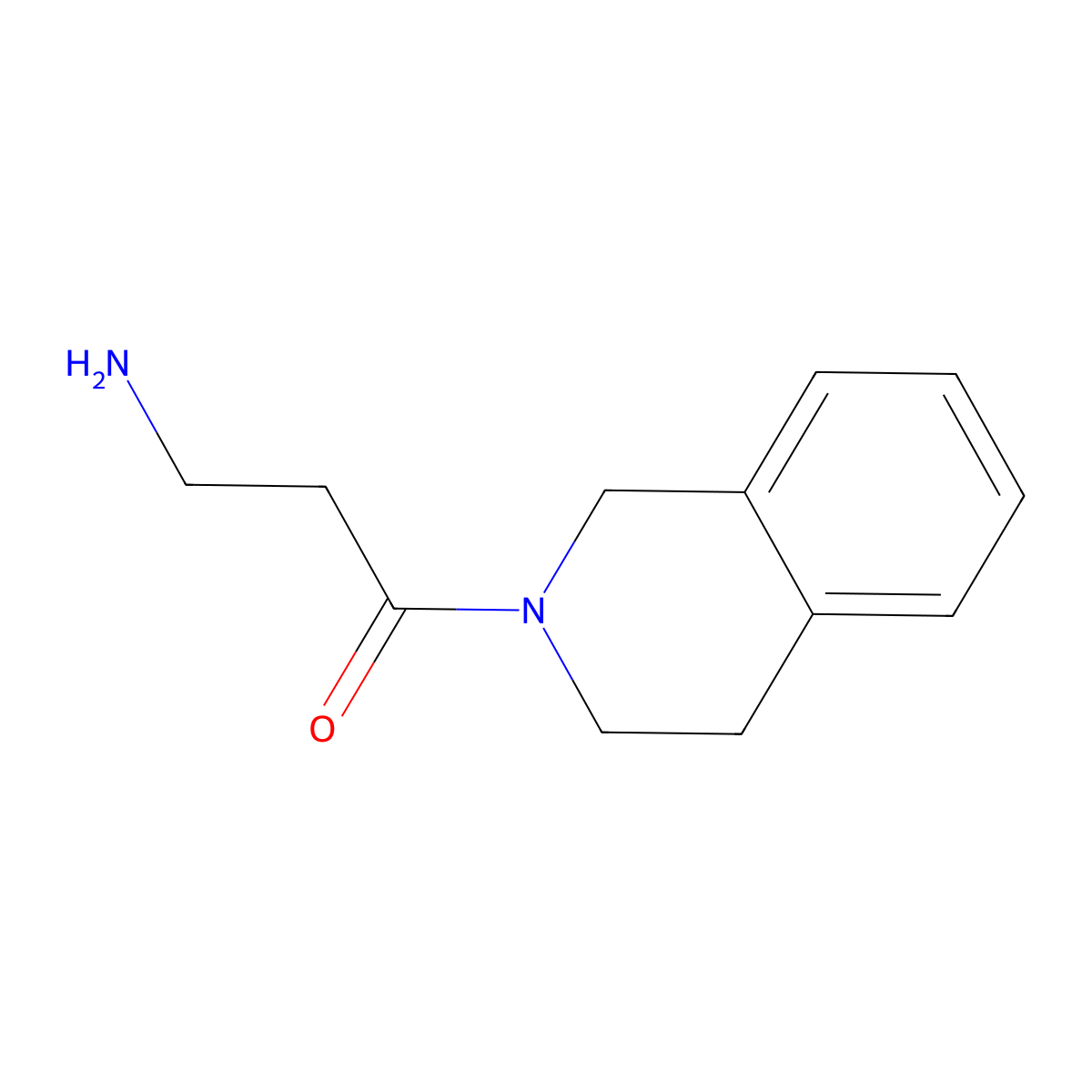 3-amino-1-(3,4-dihydroisoquinolin-2(1H)-yl)propan-1-one molecular structure, CAS 739365-61-8