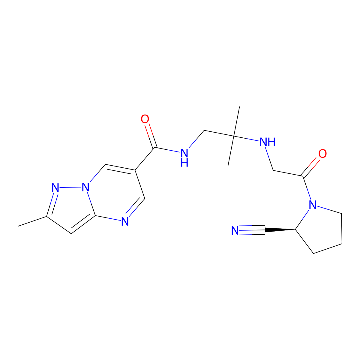Anagliptin molecular structure, CAS 739366-20-2