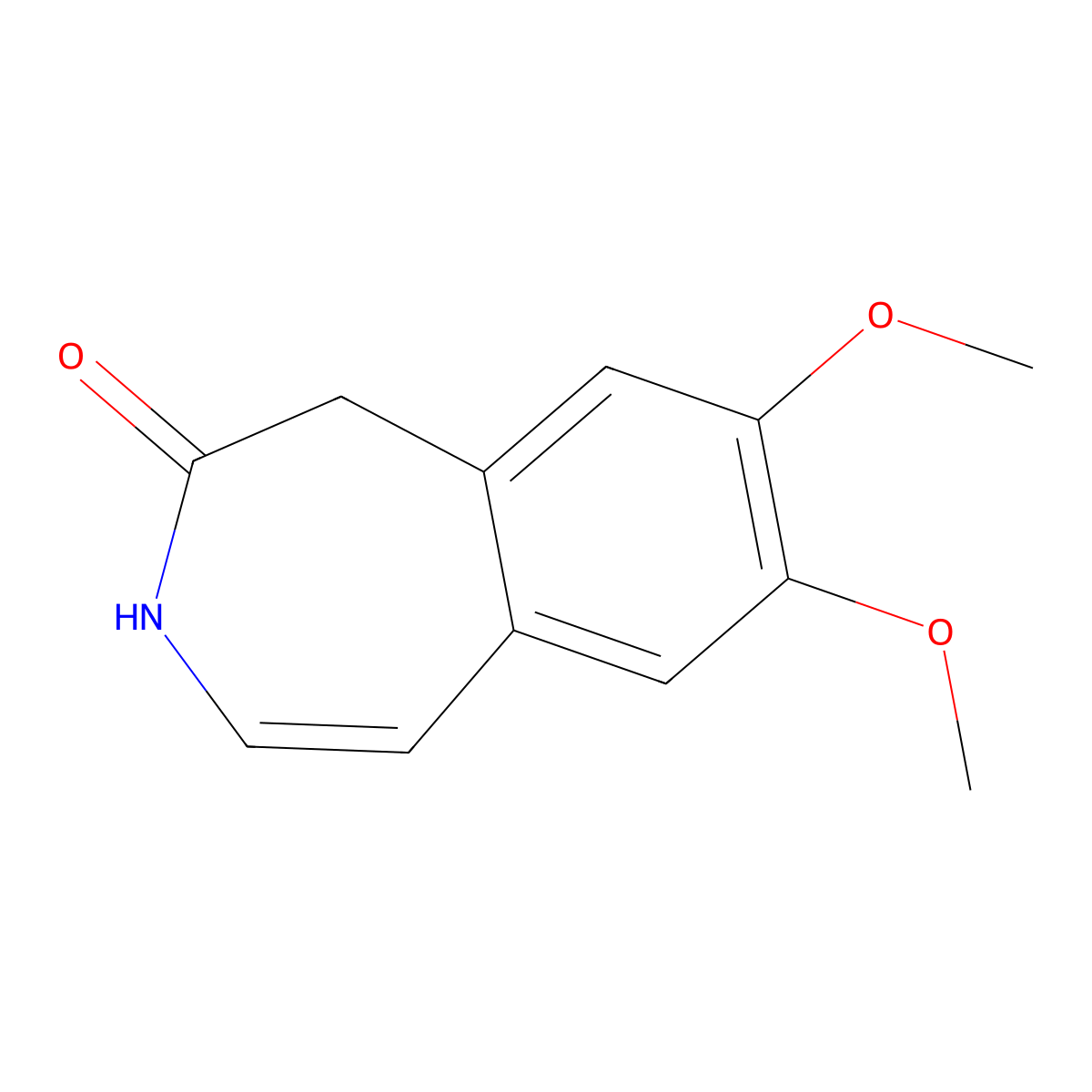 1,3-Dihydro-7,8-dimethoxy-2H-3-benzazepin-2-one molecular structure, CAS 73942-87-7