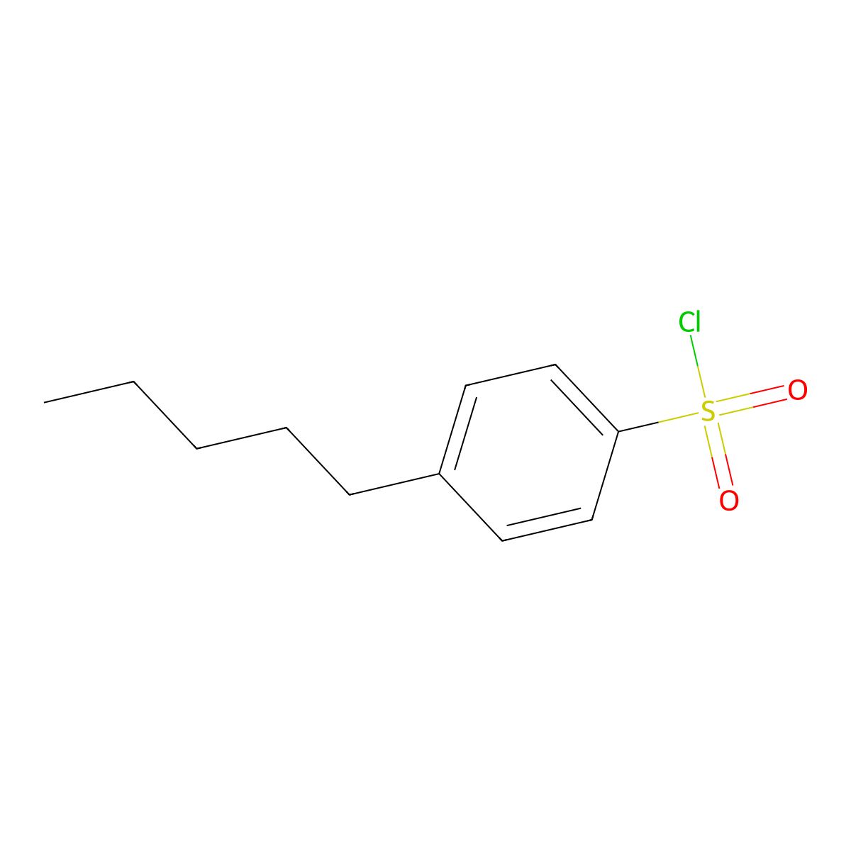 4-t-Amylbenzenesulphonyl chloride molecular structure, CAS 73948-18-2