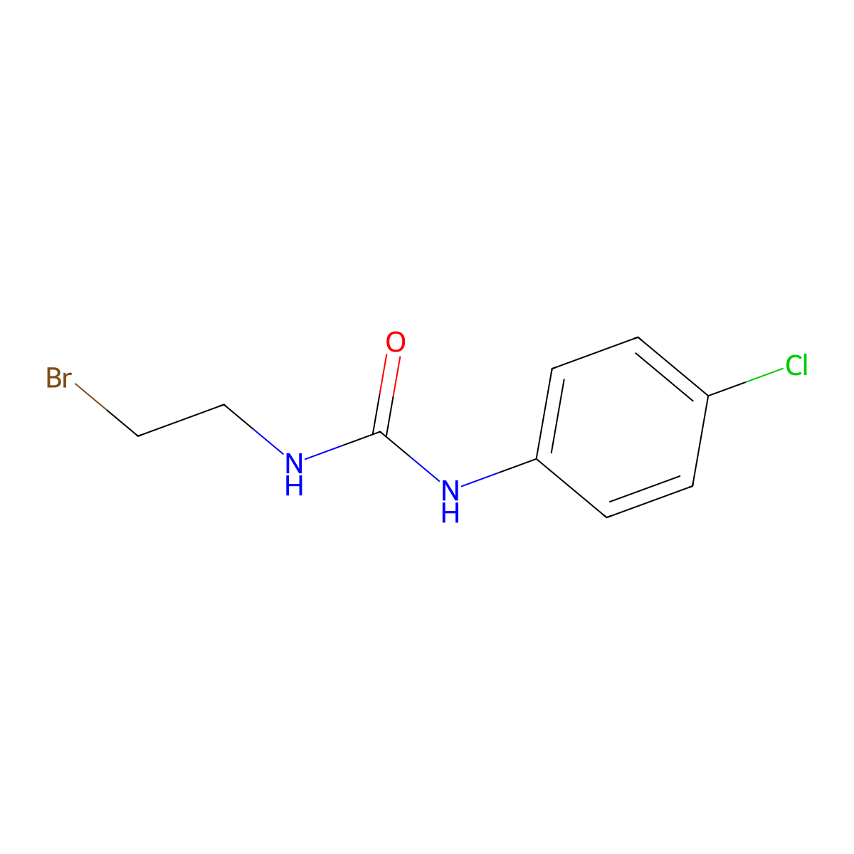 Urea, 1-(2-bromoethyl)-3-(p-chlorophenyl)- molecular structure, CAS 73953-61-4