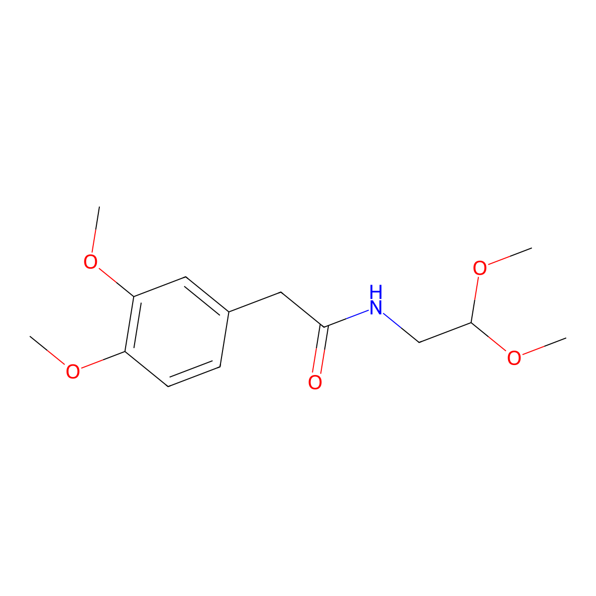 n-(2,2-Dimethoxyethyl)-2-(3,4-dimethoxyphenyl)acetamide molecular structure, CAS 73954-34-4