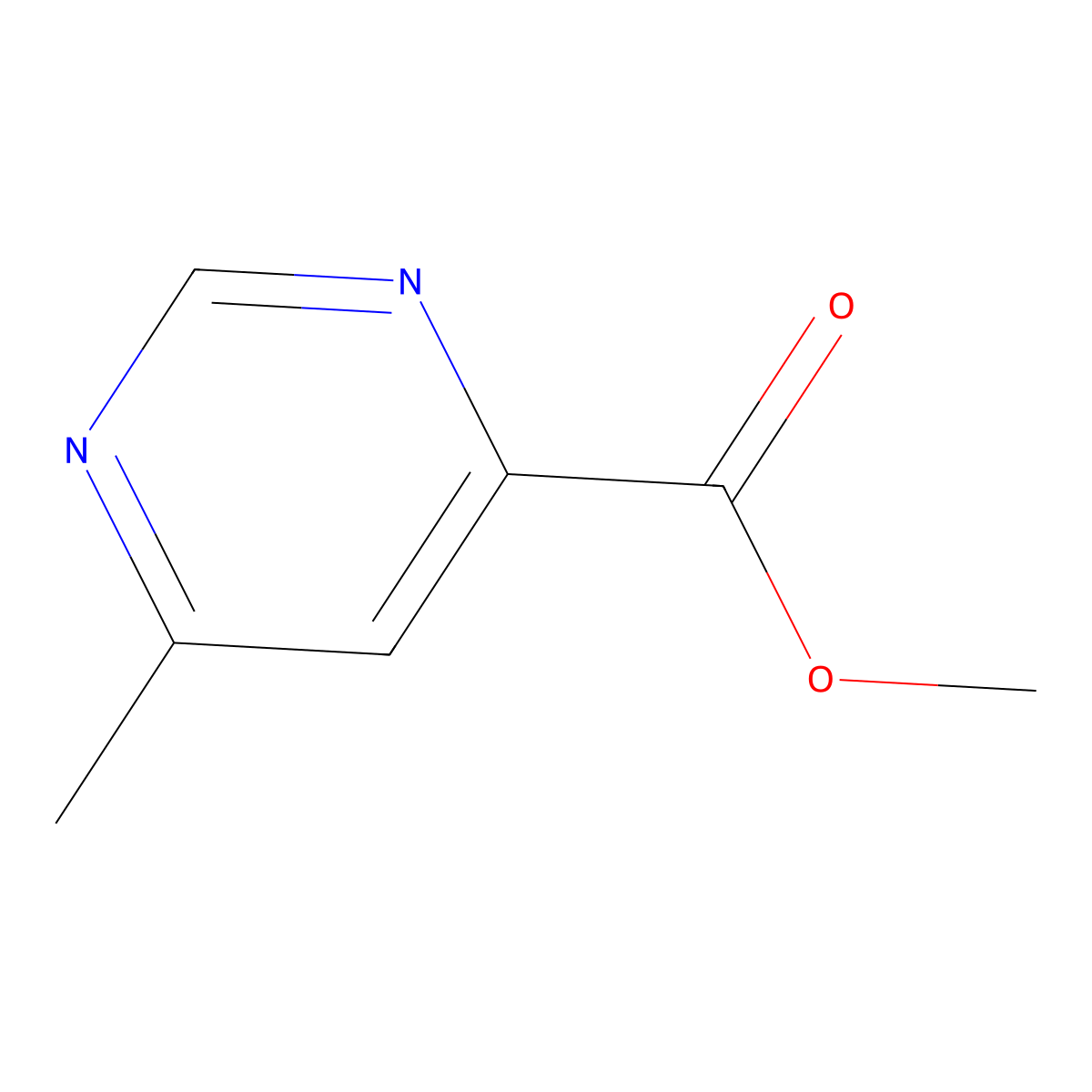 Methyl 6-methylpyrimidine-4-carboxylate molecular structure, CAS 73955-53-0