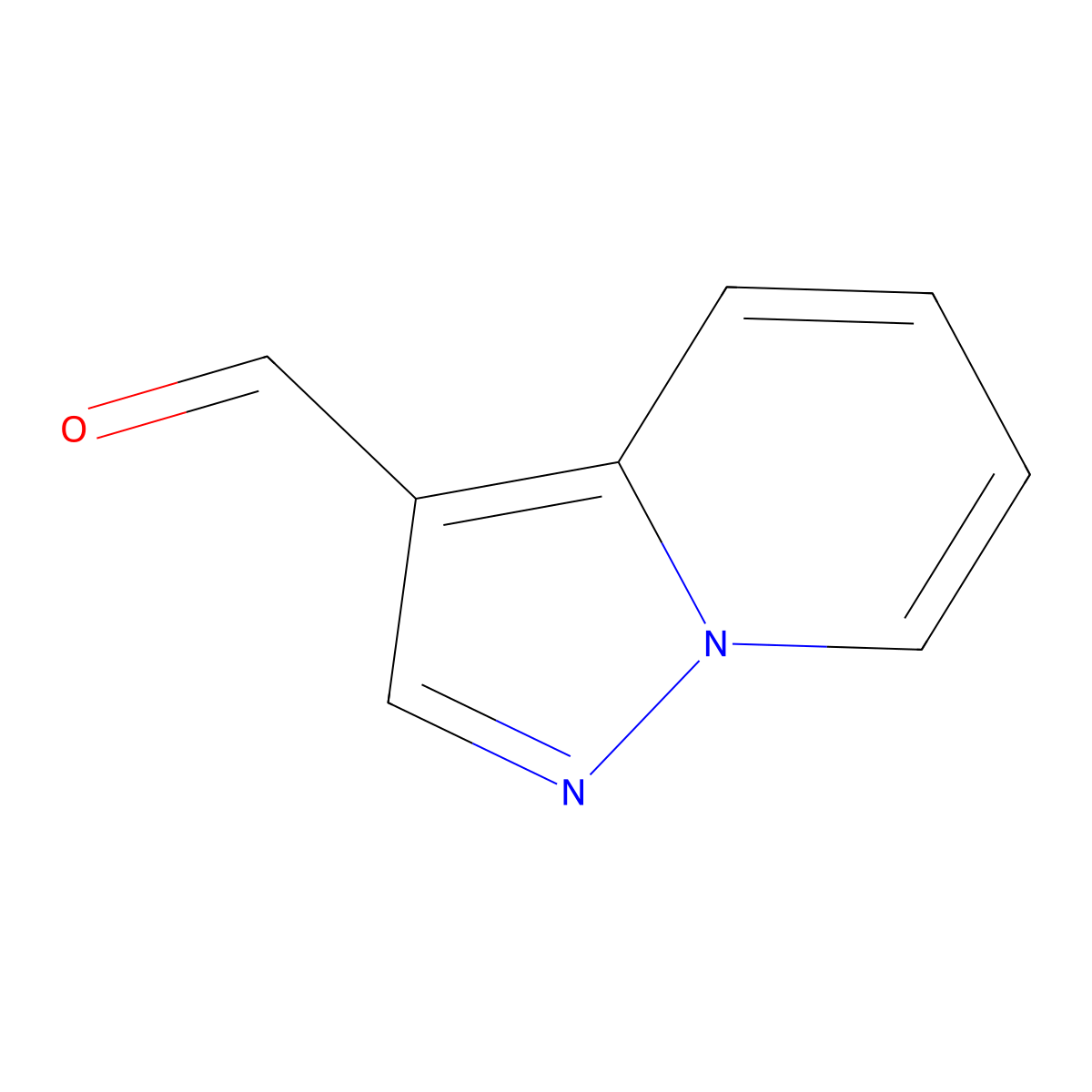 Pyrazolo[1,5-a]pyridine-3-carbaldehyde molecular structure, CAS 73957-66-1