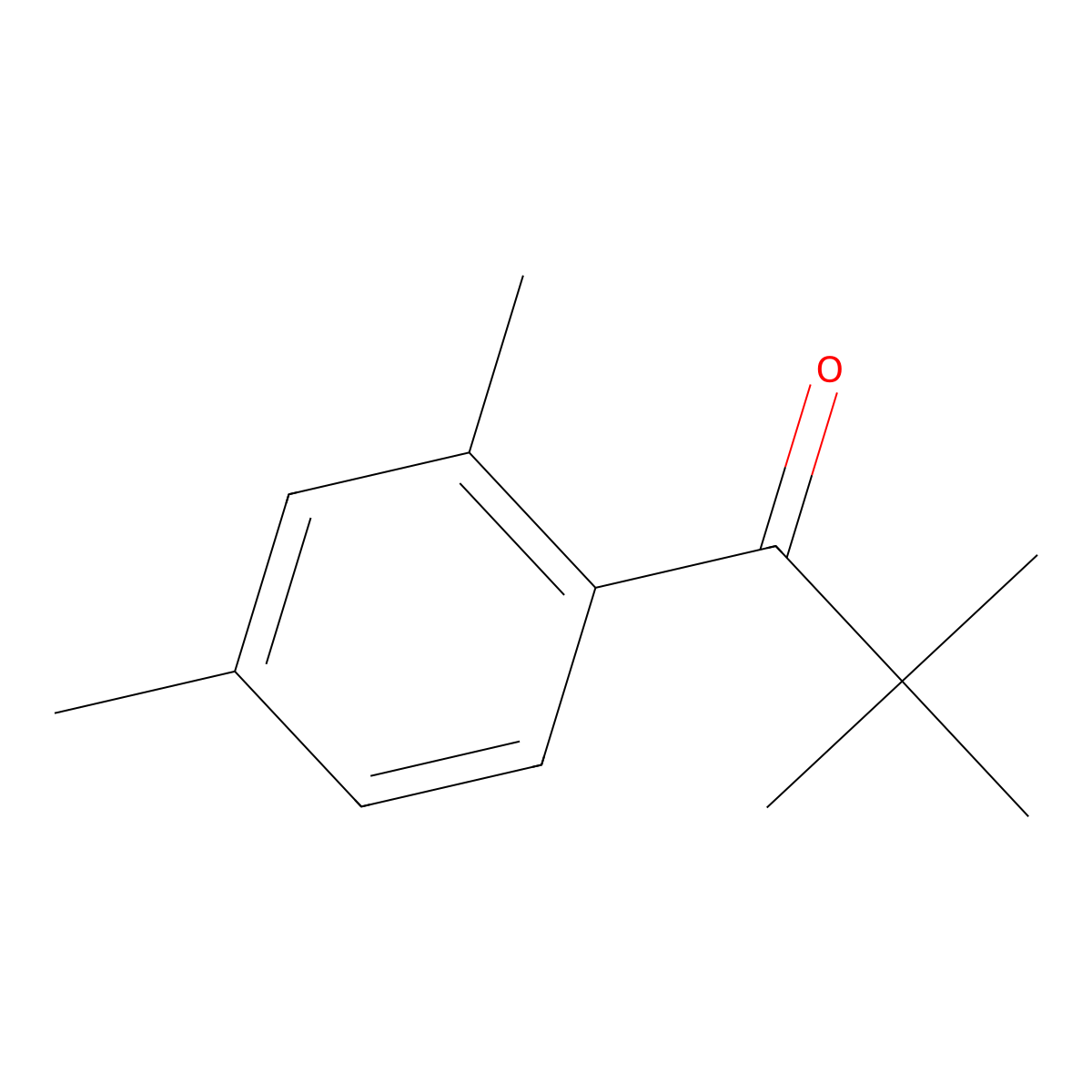 1-(2,4-Dimethylphenyl)-2,2-dimethylpropan-1-one molecular structure, CAS 7396-99-8