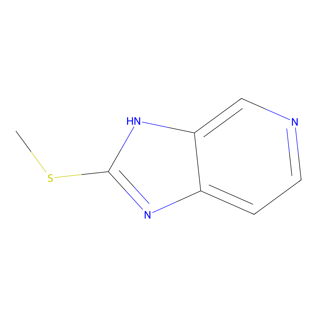 2-(methylthio)-3H-imidazo[4,5-c]pyridine molecular structure, CAS 7397-69-5