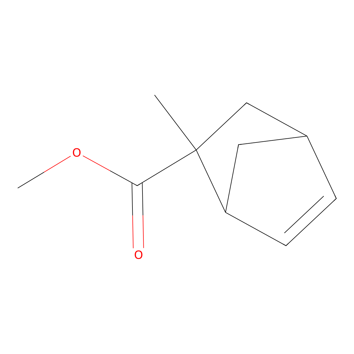 Methyl 2-methylbicyclo[2.2.1]hept-5-ene-2-carboxylate molecular structure, CAS 7398-76-7
