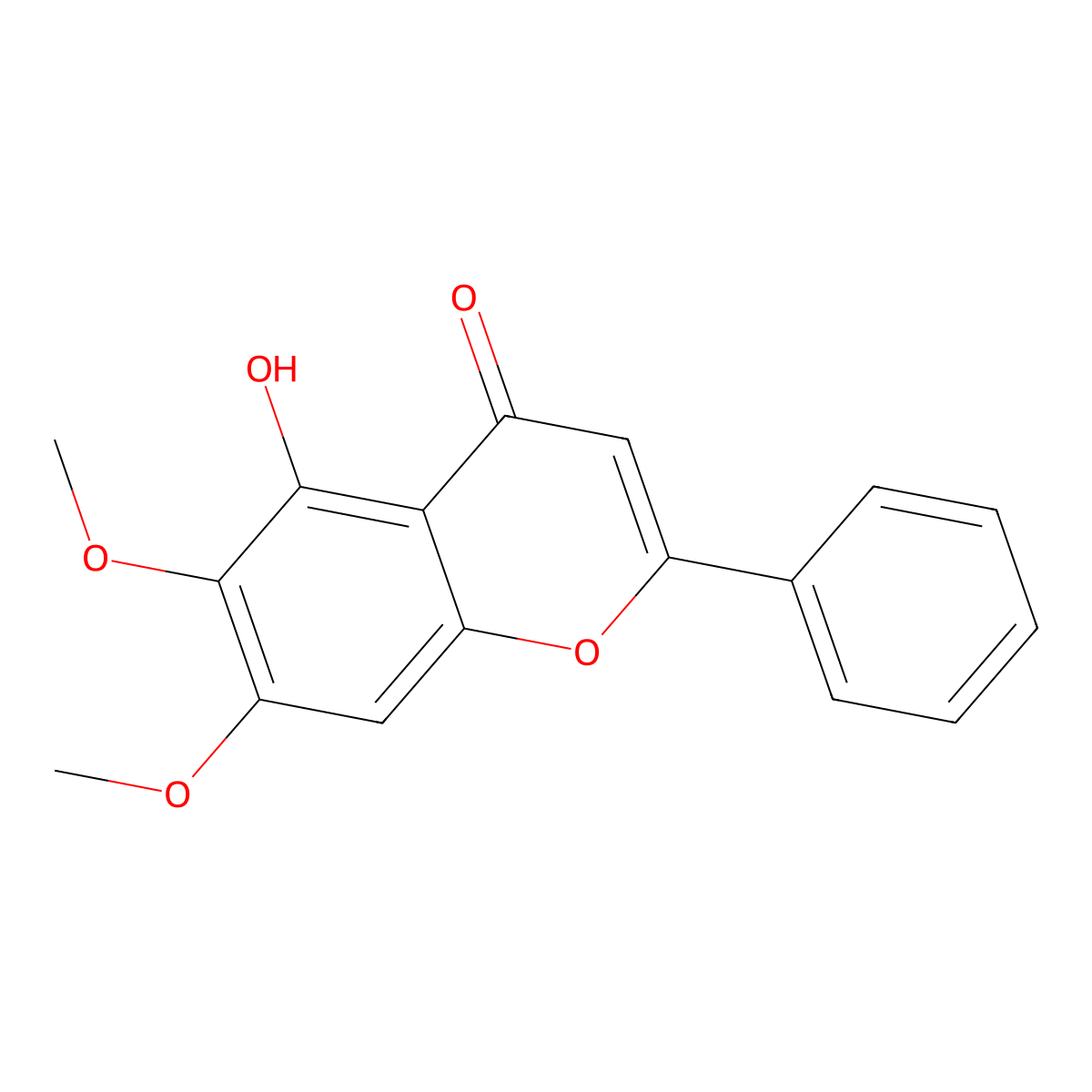 Mosloflavone molecular structure, CAS 740-33-0
