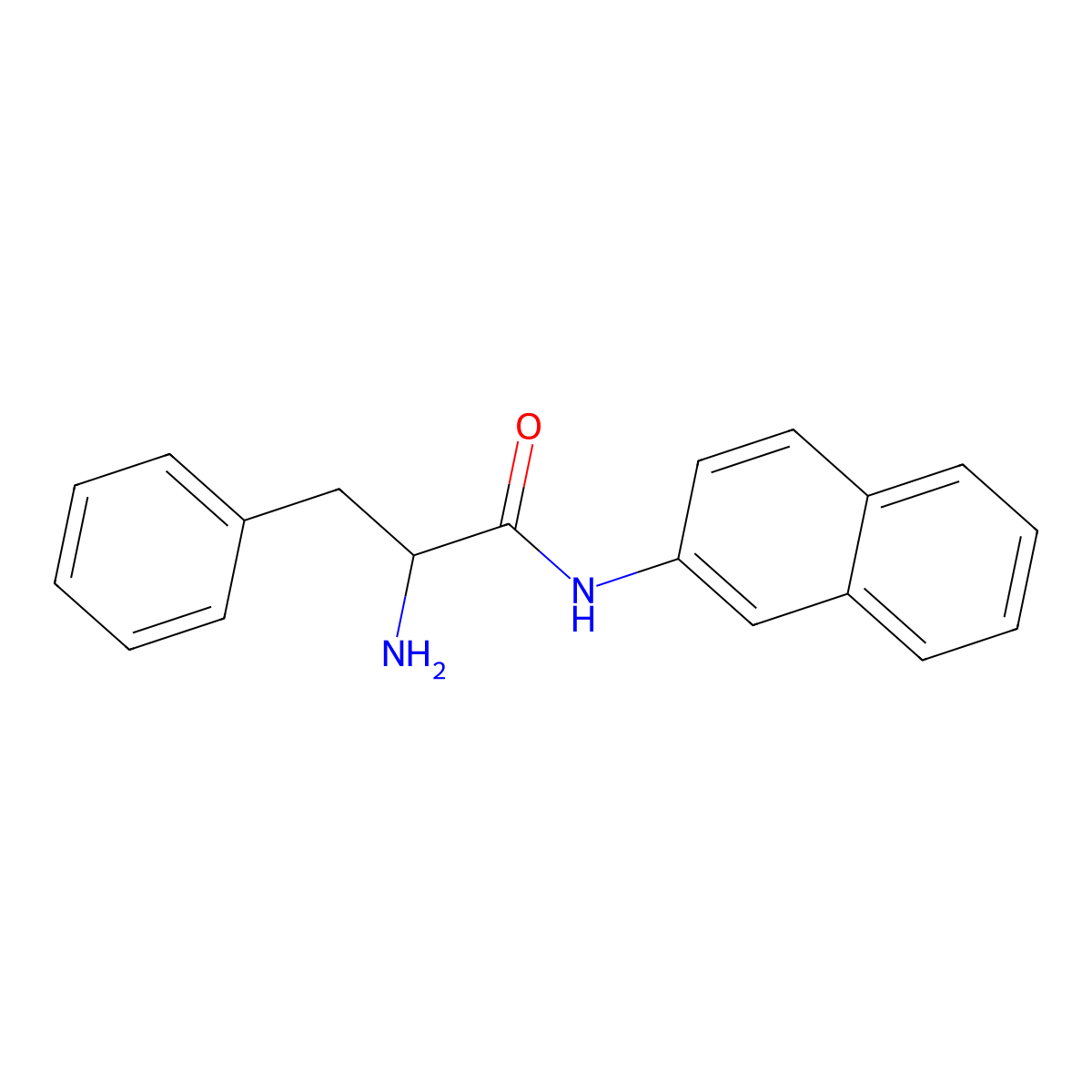 Phenylalanine beta-naphthylamide molecular structure, CAS 740-57-8