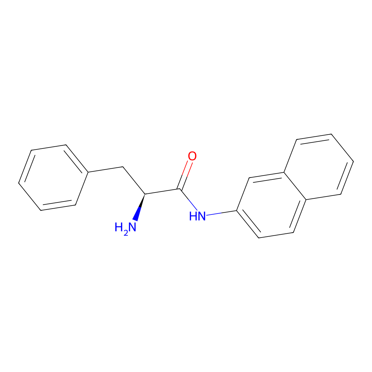 Phenylalanine beta-naphthylamide molecular structure, CAS 740-57-8