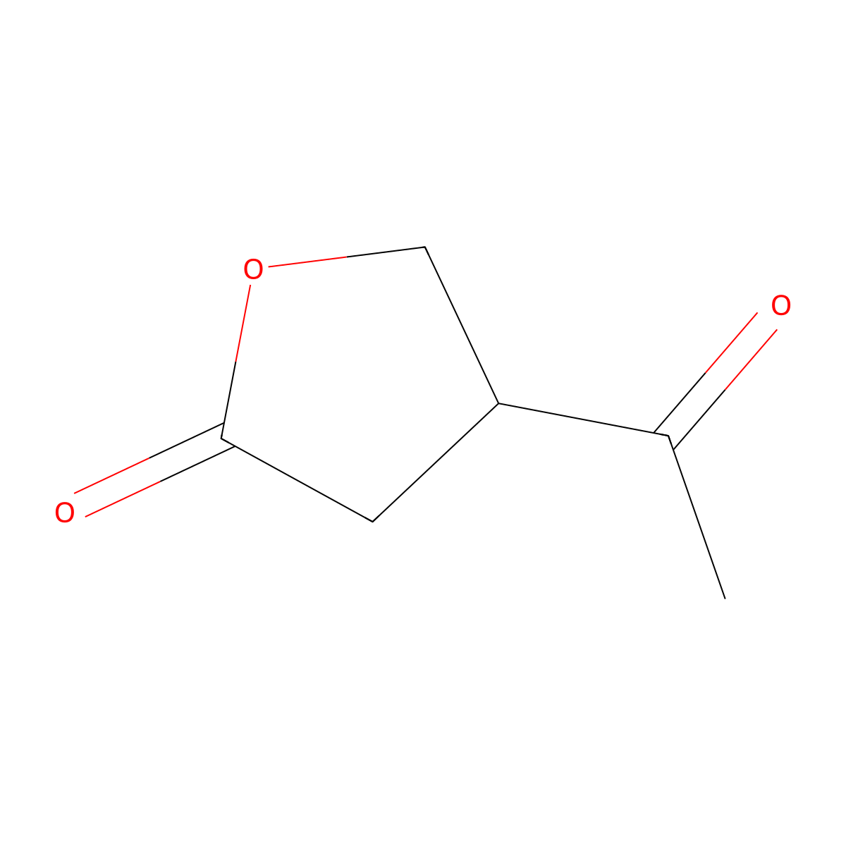 2(3H)-Furanone, 4-acetyldihydro- molecular structure, CAS 7400-67-1