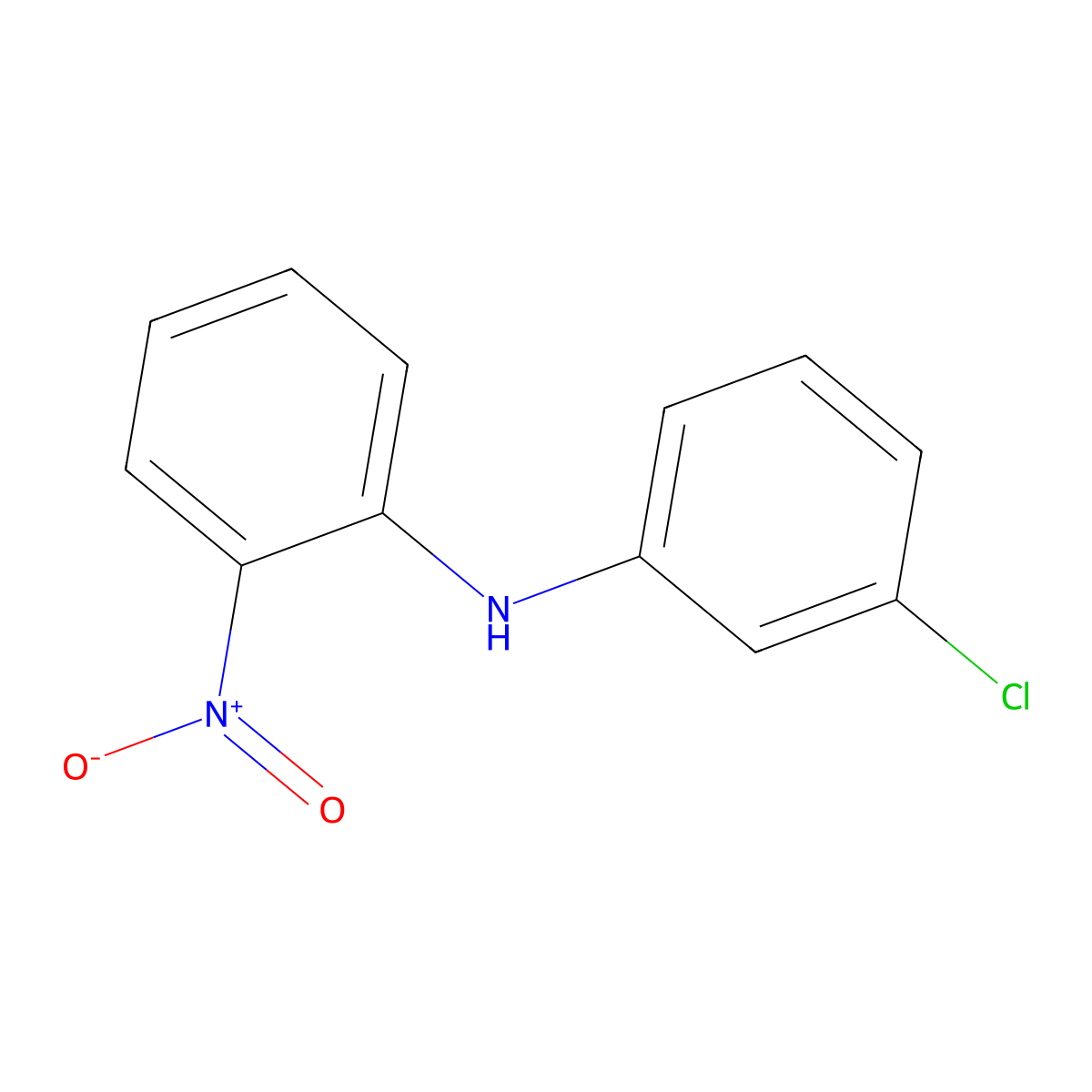 n-(3-Chlorophenyl)-2-nitroaniline molecular structure, CAS 74002-27-0