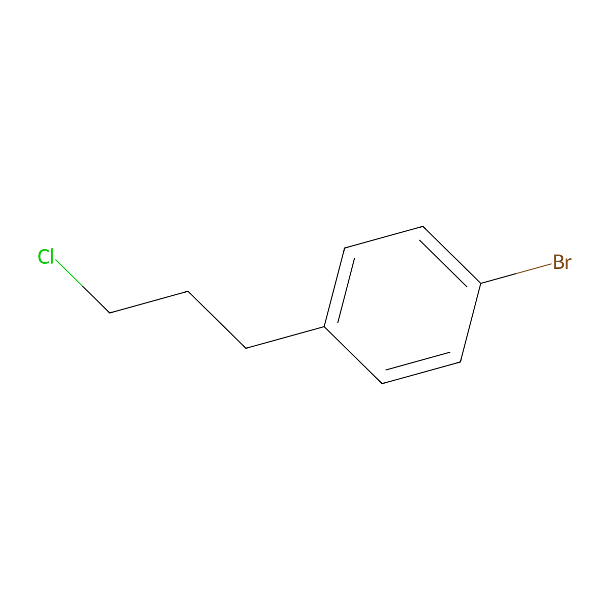 1-Bromo-4-(3-chloropropyl)benzene molecular structure, CAS 74003-34-2