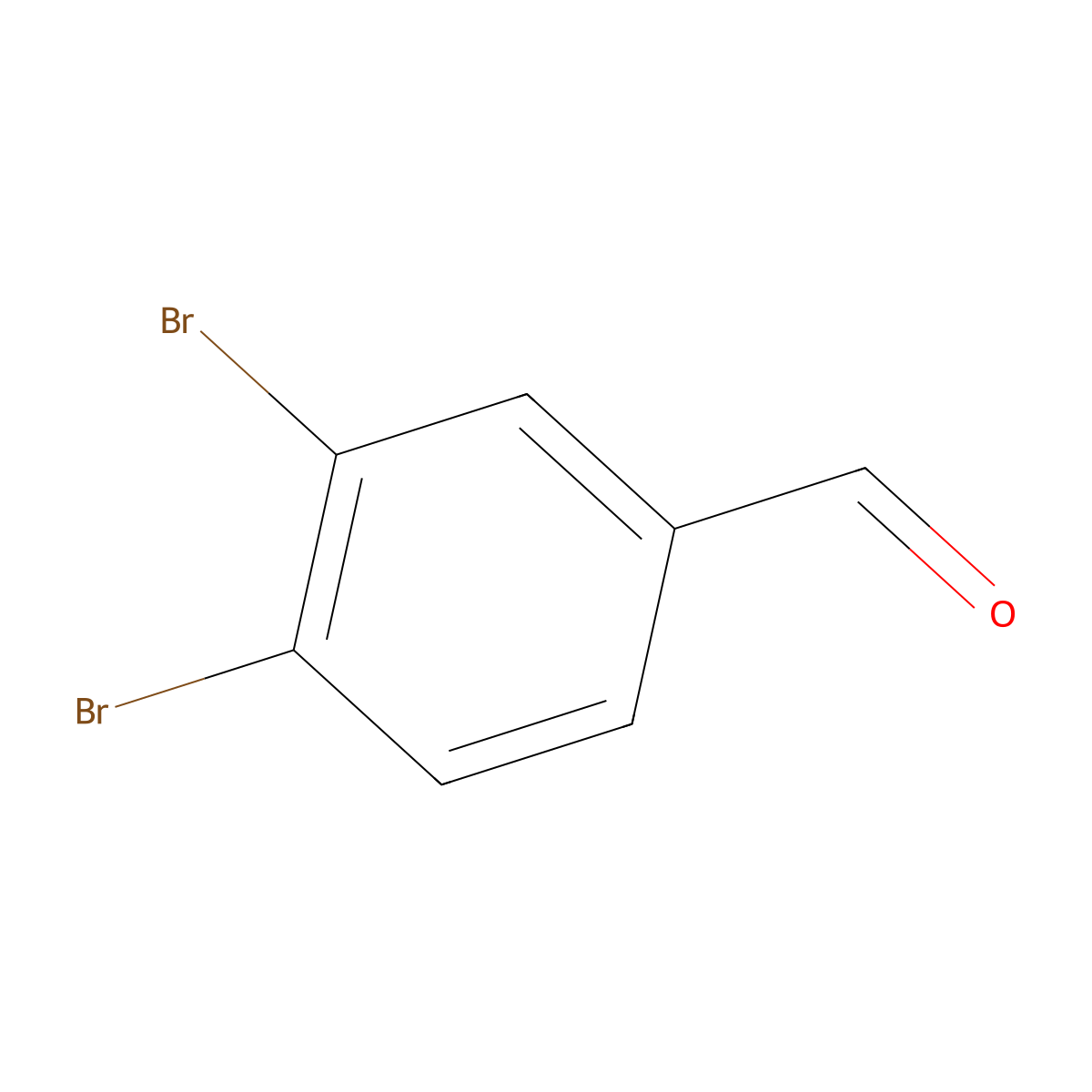 3,4-Dibromobenzaldehyde molecular structure, CAS 74003-55-7
