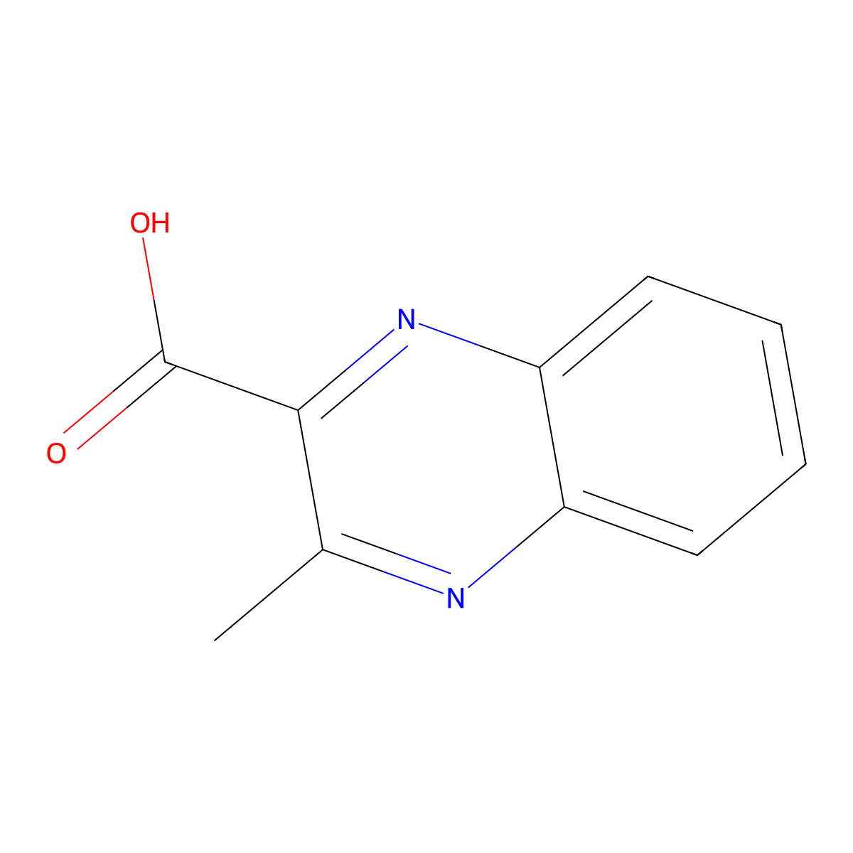 3-Methylquinoxaline-2-carboxylic acid molecular structure, CAS 74003-63-7