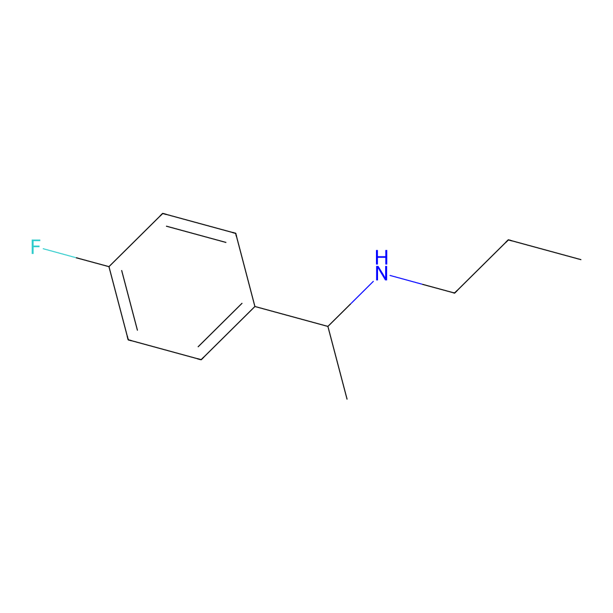 [1-(4-Fluorophenyl)ethyl](propyl)amine molecular structure, CAS 740041-95-6
