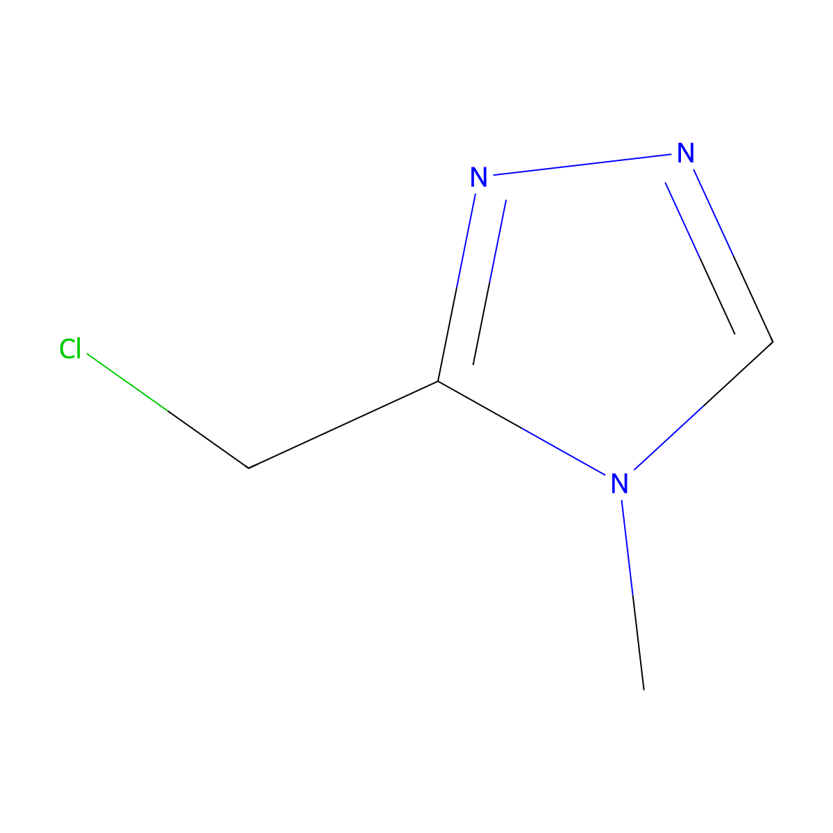 3-(Chloromethyl)-4-methyl-4H-1,2,4-triazole molecular structure, CAS 740056-61-5