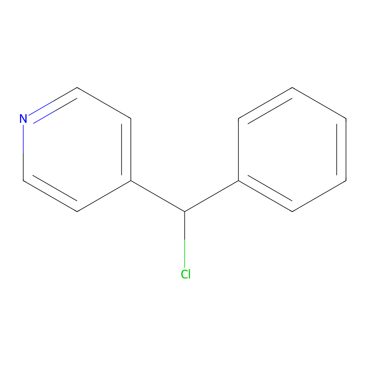 4-(Chloro(phenyl)methyl)pyridine molecular structure, CAS 740062-52-6