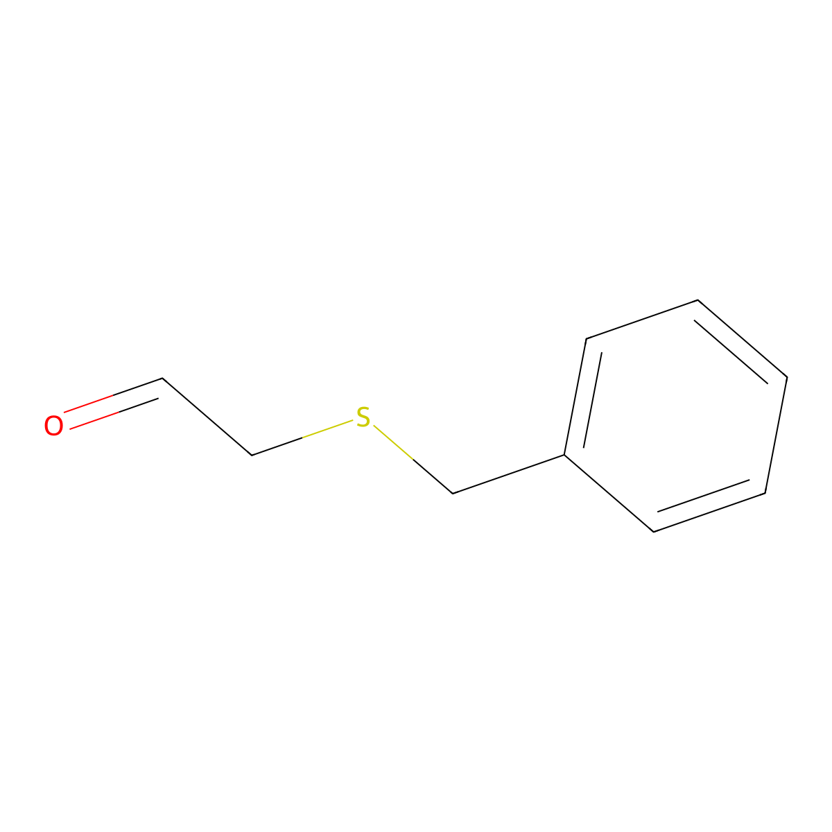 2-(Benzylsulfanyl)acetaldehyde molecular structure, CAS 7401-37-8