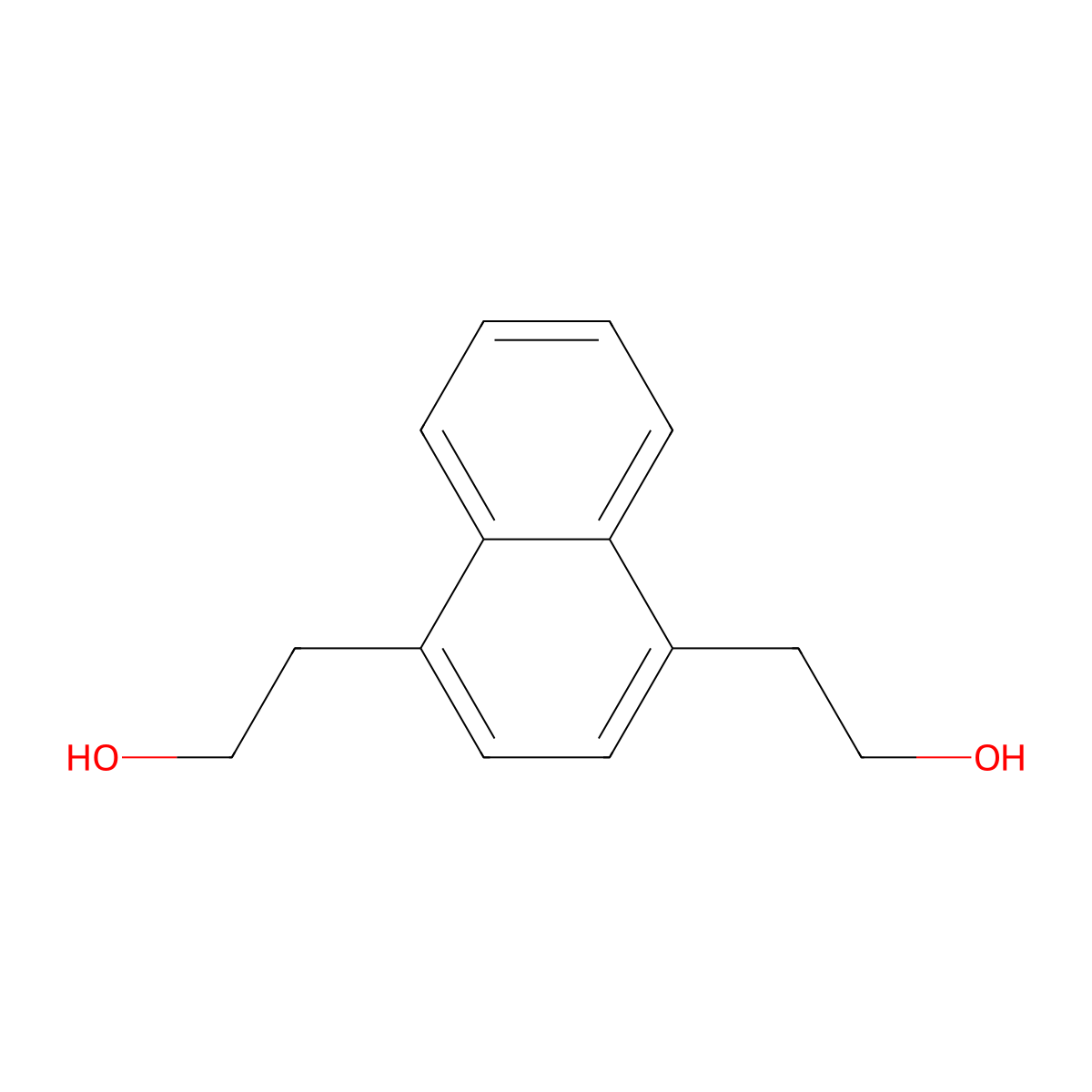 2-[4-(2-Hydroxyethyl)naphthalen-1-yl]ethan-1-ol molecular structure, CAS 74018-34-1