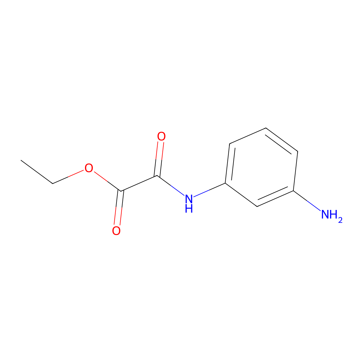 Ethyl[(3-aminophenyl)amino](oxo)acetate molecular structure, CAS 7402-43-9
