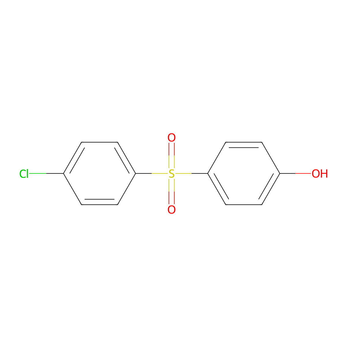 4-(4-Chlorobenzenesulfonyl)phenol molecular structure, CAS 7402-67-7