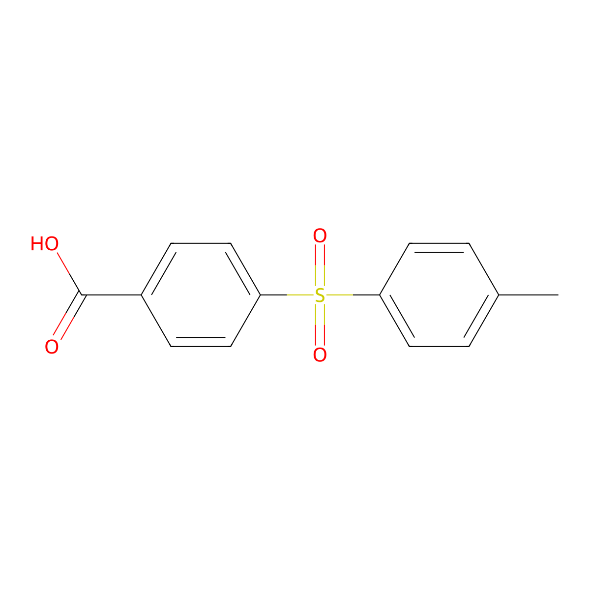 4-(4-Methylphenyl)sulfonylbenzoic acid molecular structure, CAS 7402-82-6