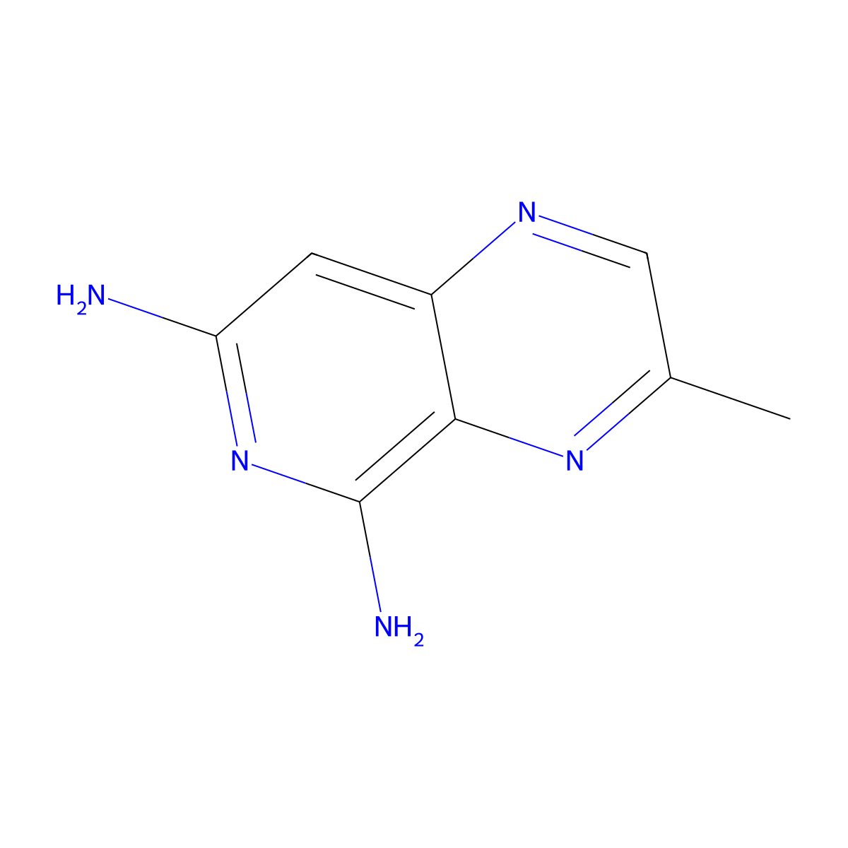 3-Methylpyrido[3,4-b]pyrazine-5,7-diamine molecular structure, CAS 74023-40-8