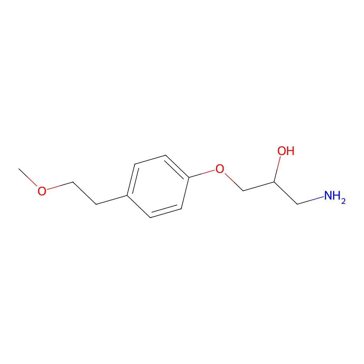 1-Amino-3-[4-(2-methoxyethyl)phenoxy]propan-2-ol molecular structure, CAS 74027-60-4