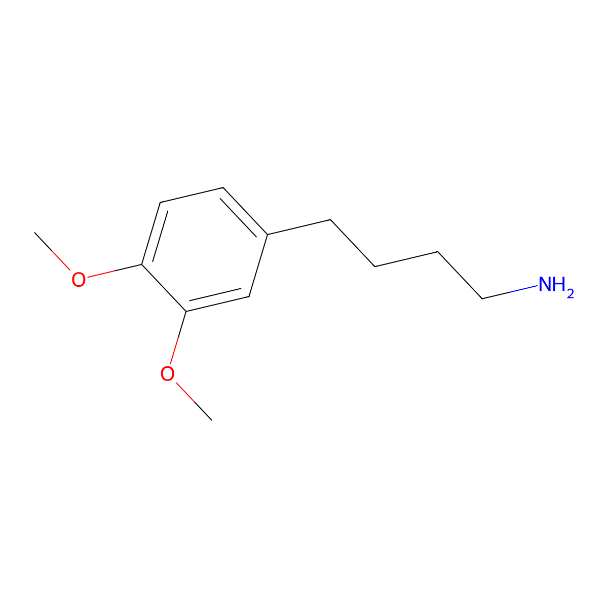 4-(3,4-Dimethoxyphenyl)butan-1-amine molecular structure, CAS 74027-78-4