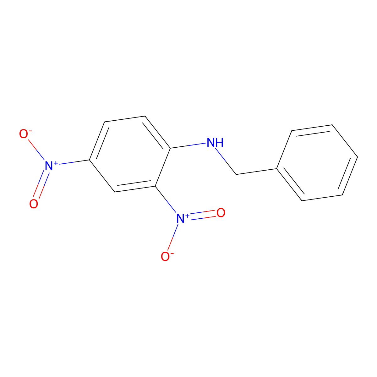 N-Benzyl-2,4-dinitroaniline molecular structure, CAS 7403-38-5
