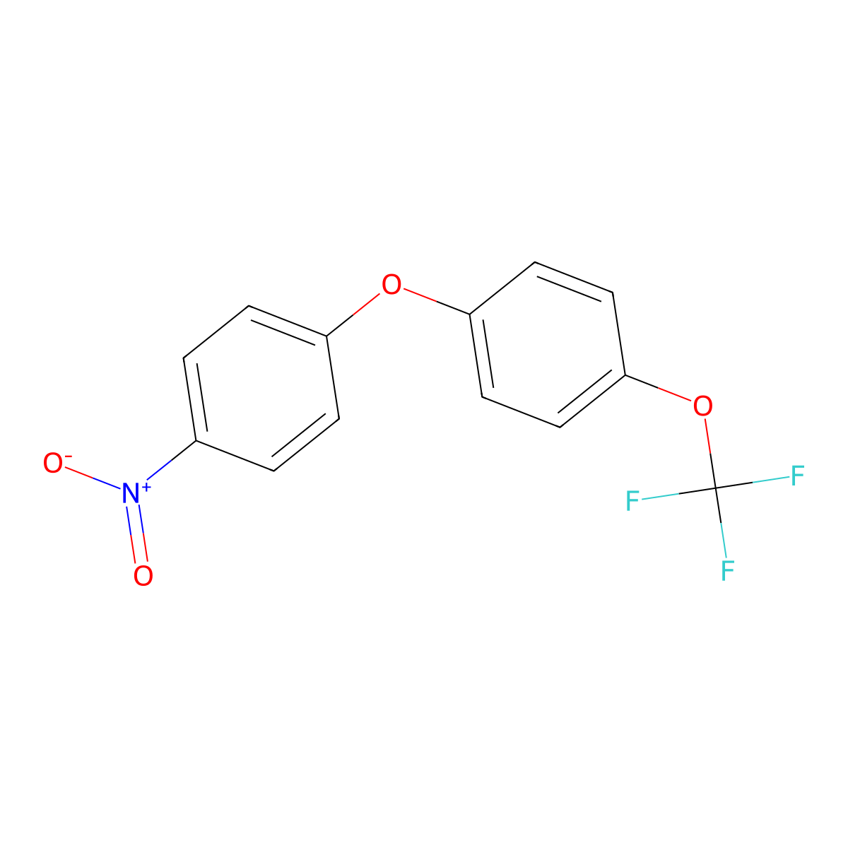 1-Nitro-4-[4-(trifluoromethoxy)phenoxy]benzene molecular structure, CAS 74030-44-7