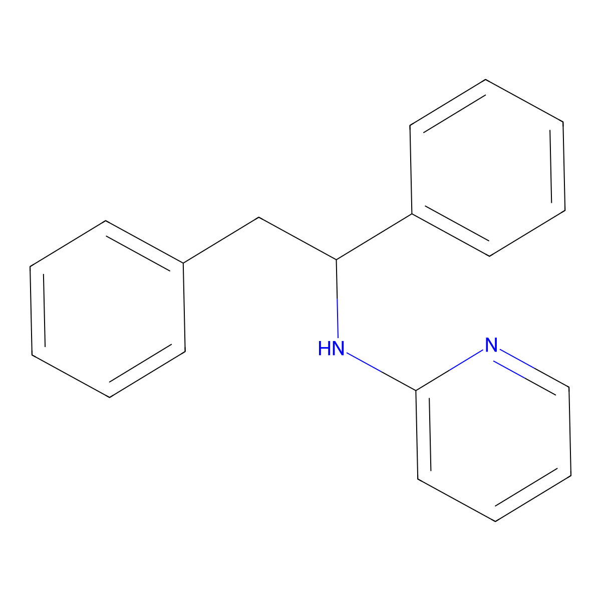 2-(1,2-Diphenylethylamino)-pyridine molecular structure, CAS 74037-48-2