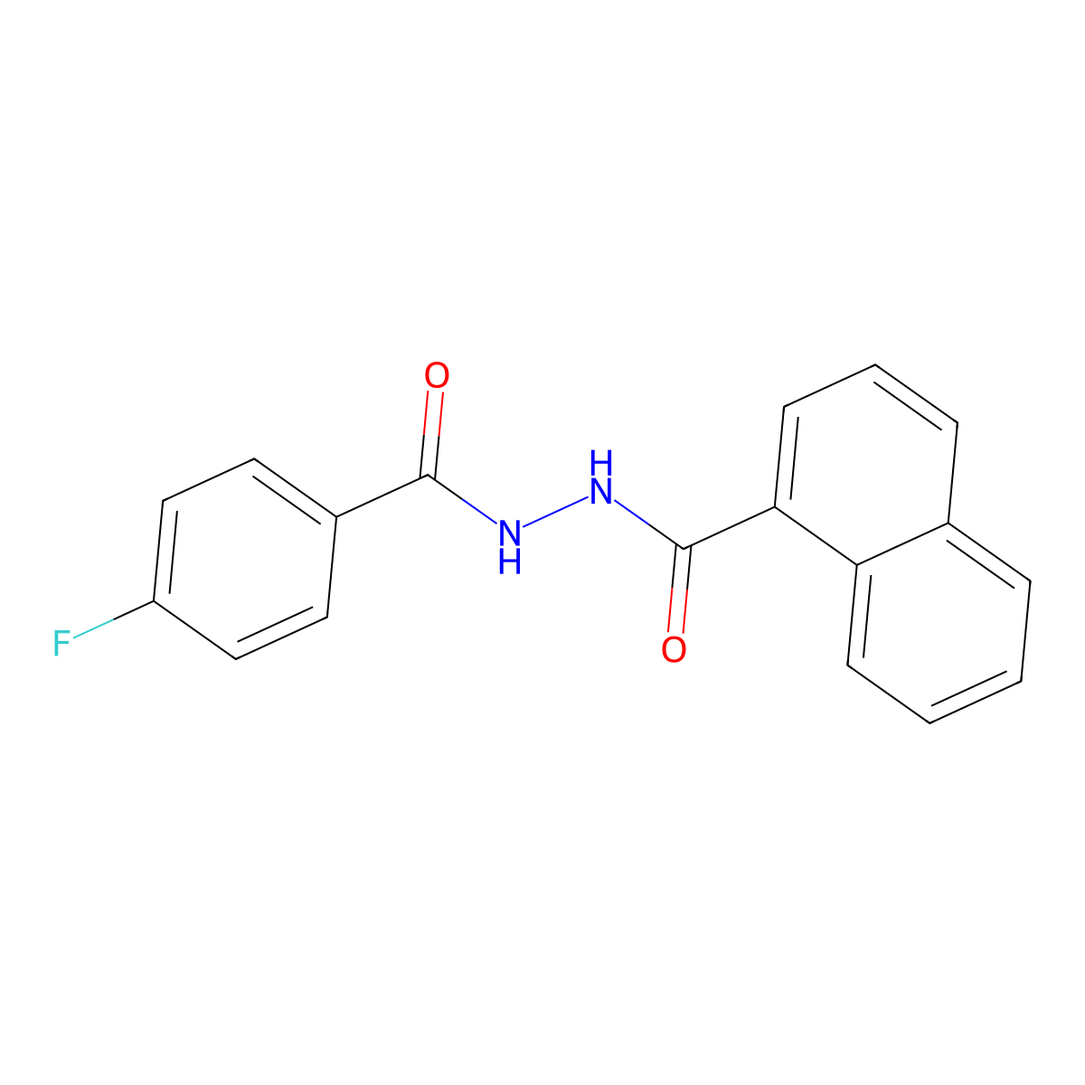 1-Naphthalenecarboxylic acid 2-(4-fluorobenzoyl)hydrazide molecular structure, CAS 74038-76-9