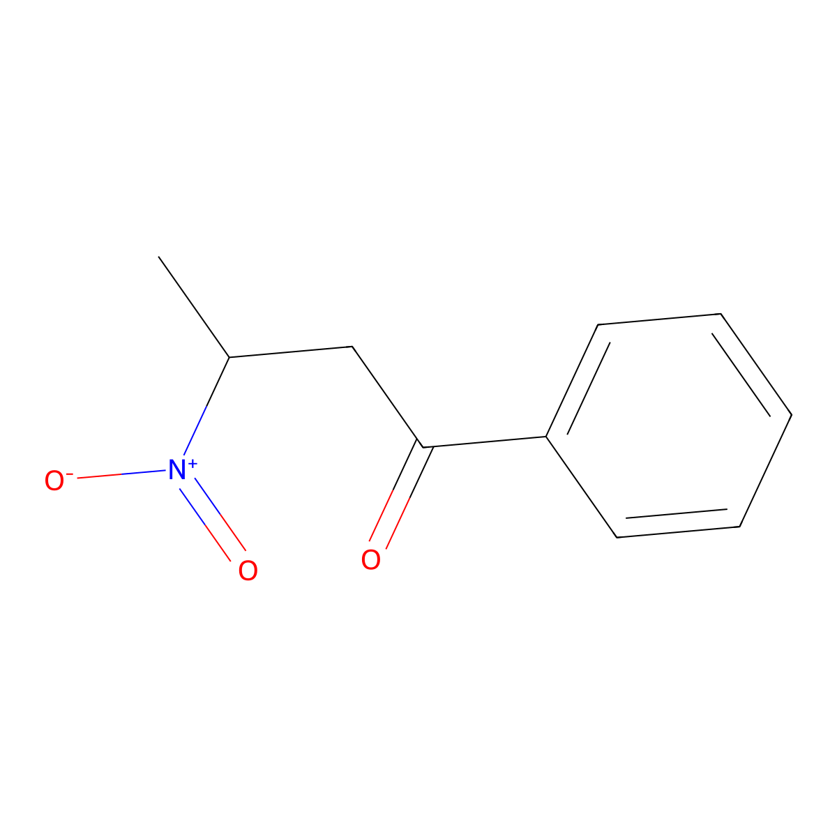 3-Nitro-1-phenylbutan-1-one molecular structure, CAS 7404-78-6